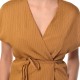 Milla Vest Striped-Caramel