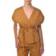 Milla Vest Striped-Caramel