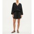 Milla Shorts With Elastic Waist-Charcoal