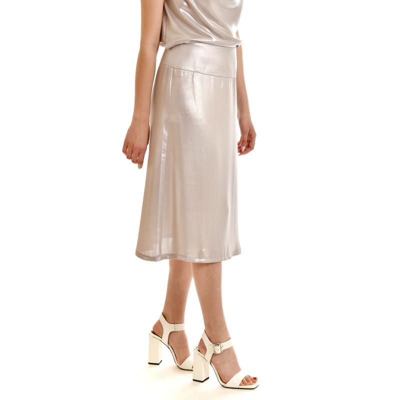 Lotus Eaters Skirt Sanas Metallic-Silver
