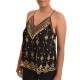 Nekane Beaded Sleeveless Top-Black