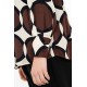 Philosophy Shirt Satin Print Long-Brown Philosophy Shirt Satin Print Long-Brown