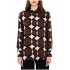 Philosophy Shirt Satin Print Long-Brown