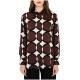 Philosophy Shirt Satin Print Long-Brown Philosophy Shirt Satin Print Long-Brown