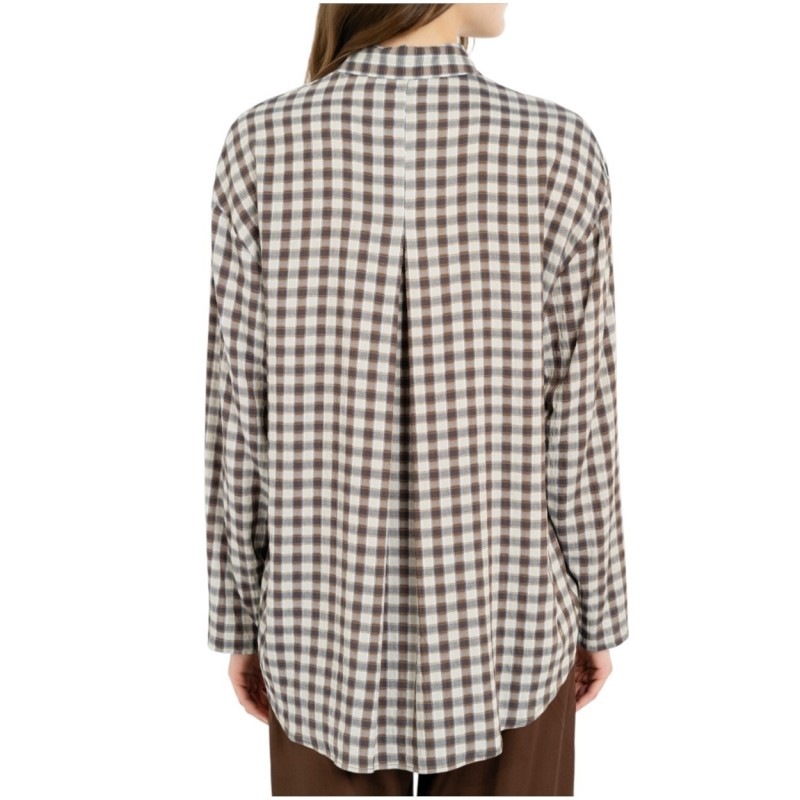 Philosophy Shirt Plaid Oversized-Check Brown Philosophy Shirt Plaid Oversized-Check Brown