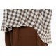 Philosophy Shirt Plaid Oversized-Check Brown Philosophy Shirt Plaid Oversized-Check Brown