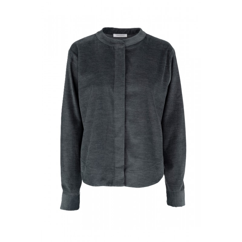 Philosophy Shirt Corduroy Melange-Anthracite Philosophy Shirt Corduroy Melange-Anthracite