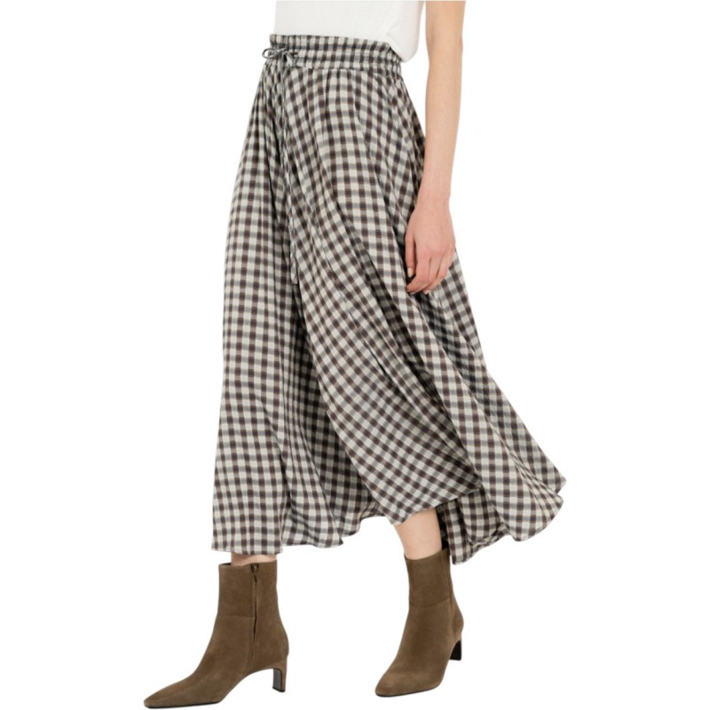 Philosophy Skirt Plaid-Check Brown Philosophy Skirt Plaid-Check Brown