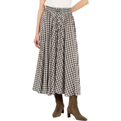 Philosophy Skirt Plaid-Check Brown Philosophy Skirt Plaid-Check Brown
