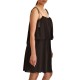 Aggel Dress Short Marocaine Crepe Grecian With Knitted Detail-Dark Grey Aggel Dress Short Marocaine Crepe Grecian With Knitted Detail-Dark Grey