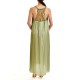 Aggel Dress Midi Satin With Handmade Knitted Details-Mint Aggel Dress Midi Satin With Handmade Knitted Details-Mint