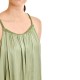 Aggel Dress Midi Satin With Handmade Knitted Details-Mint Aggel Dress Midi Satin With Handmade Knitted Details-Mint