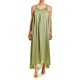 Aggel Dress Midi Satin With Handmade Knitted Details-Mint Aggel Dress Midi Satin With Handmade Knitted Details-Mint