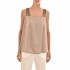 Aggel Satin Top With Knitted Shoulders-Elephant