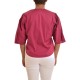 Aggel V-Neck Puffed Sleeved T-Shirt-Orchid Flower Aggel V-Neck Puffed Sleeved T-Shirt-Orchid Flower