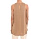Aggel Sleeveless Long Top-Tan