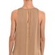 Aggel Sleeveless Long Top-Tan