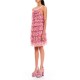We Are Chiffon Short Dress With Ruffles-Pink Cactus