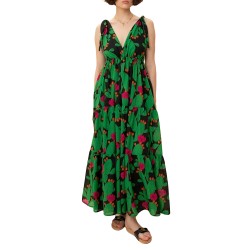 We Are Maxi Tiered Patterned Dress-Fragkosyka