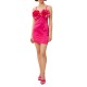 We Are Short Mini Dress With Flowers-Fuchsia We Are Short Mini Dress With Flowers-Fuchsia