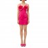 We Are Short Mini Dress With Flowers-Fuchsia