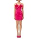 We Are Short Mini Dress With Flowers-Fuchsia We Are Short Mini Dress With Flowers-Fuchsia