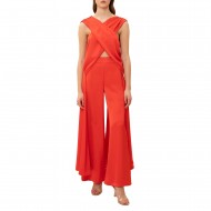 We Are X-Bust Tunic In Relaxed Fit-Pyro Red