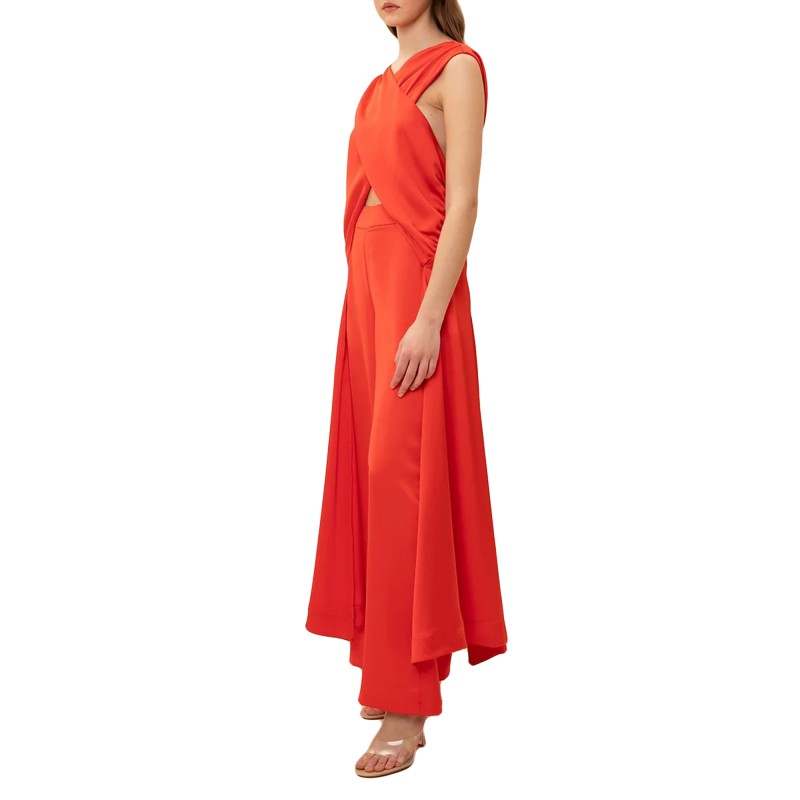 We Are X-Bust Tunic In Relaxed Fit-Pyro Red