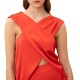 We Are X-Bust Tunic In Relaxed Fit-Pyro Red