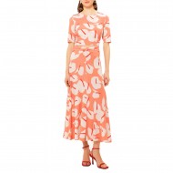 We_Are Skirt Front Knot Jersey Anthurium-Peach