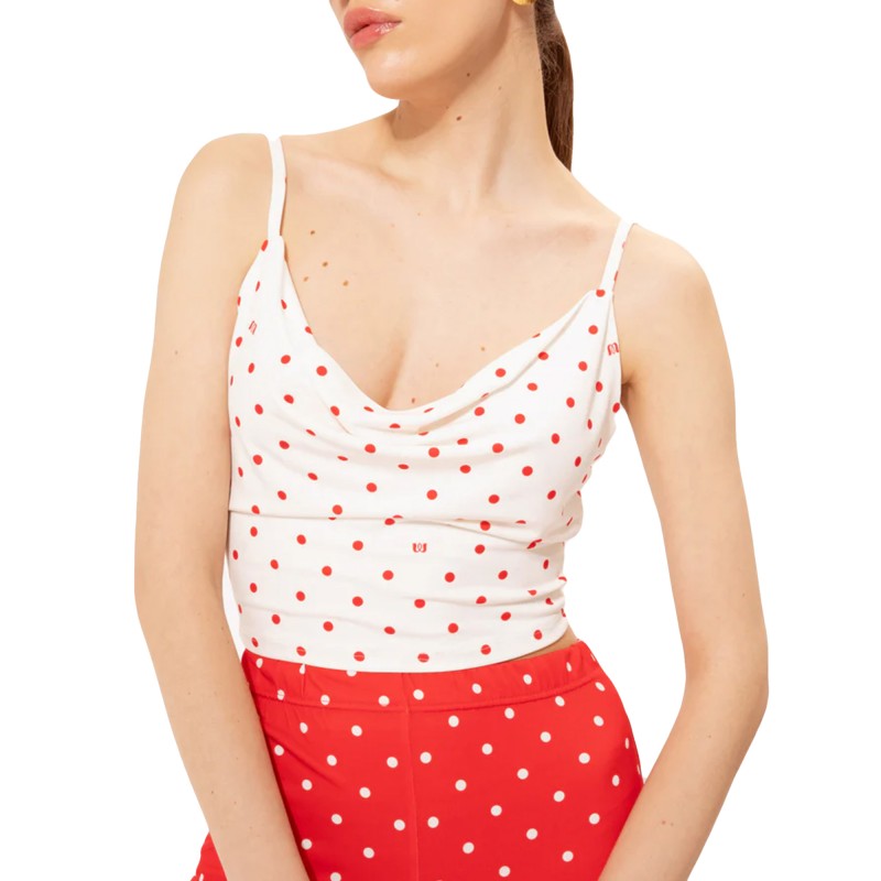 We_Are Trousers Flared Jersey-Red/Poua