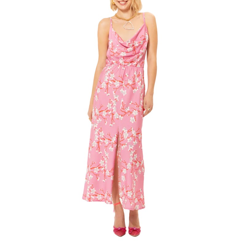 We_Are Dress Maxi Drape Bust-Pink/Amigdalia We_Are Dress Maxi Drape Bust-Pink/Amigdalia