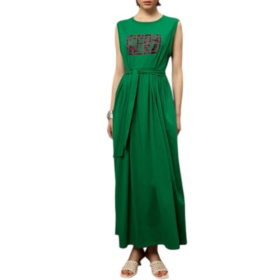 We_Are Dress Maxi Sleeveless-Green