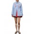 We_Are Shirt Oversized Striped-Light Blue