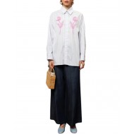 We_Are Shirt Oversized Striped-White