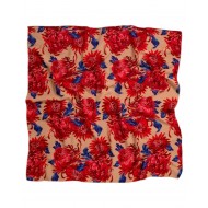 We_Are Scarf Chiffon-Beige Chrysanthema