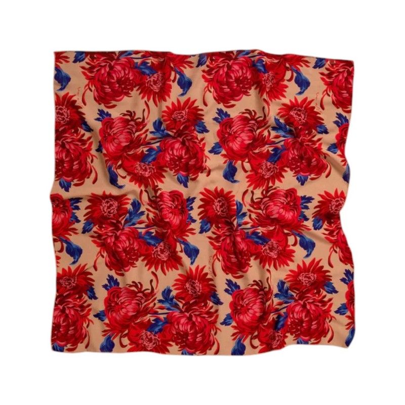 We_Are Scarf Chiffon-Beige Chrysanthema We_Are Scarf Chiffon-Beige Chrysanthema