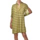 Aggel Dress Mini With Geometric Print And Knit Details-Multicolored Green