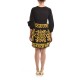 Twins Fantasy Short Gold Embroidery Dress-Black/Gold