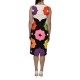 Twins Fantasy Rainbow Patterned Vintage Dress-Diamond Rainbow