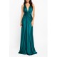 Twins Fantasy Dress Long Knot Front Crisscross Back-Petrol Twins Fantasy Dress Long Knot Front Crisscross Back-Petrol