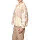 Twins Fantasy Jacket Sheer Hooded Zip Up With Lace Patterns-Ivory