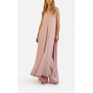 Twins Fantasy Tunic & Pants Sleeveless Beaded-Pink