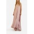 Twins Fantasy Tunic & Pants Sleeveless Beaded-Pink