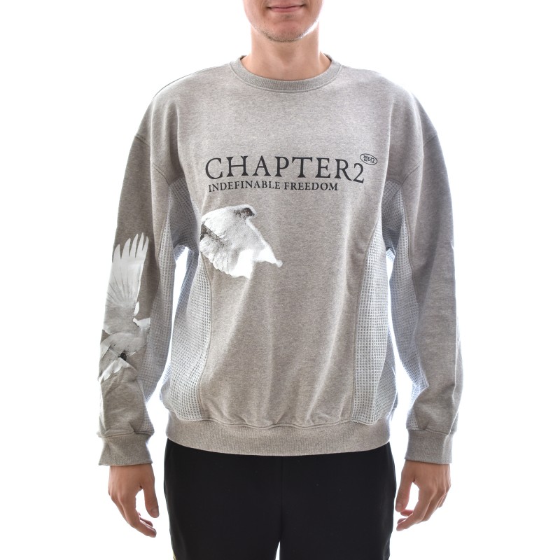 Tee Library Flying Waffle Panels Sweatshirt-Melagne