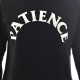 Tee Library Patience Logo Sweatshirt-Black Tee Library Patience Logo Sweatshirt-Black