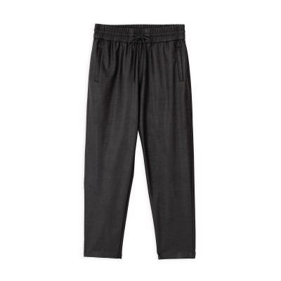 Philosophy Trousers Leather-Dark Brown