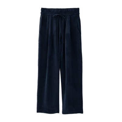 Philosophy Pleated Pants Cupro-Dark Blue