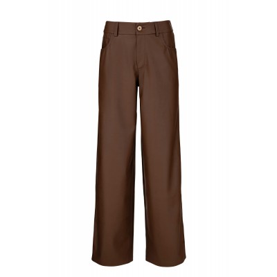 Philosophy Trousers Wide Leg Leather-Brown Philosophy Trousers Wide Leg Leather-Brown