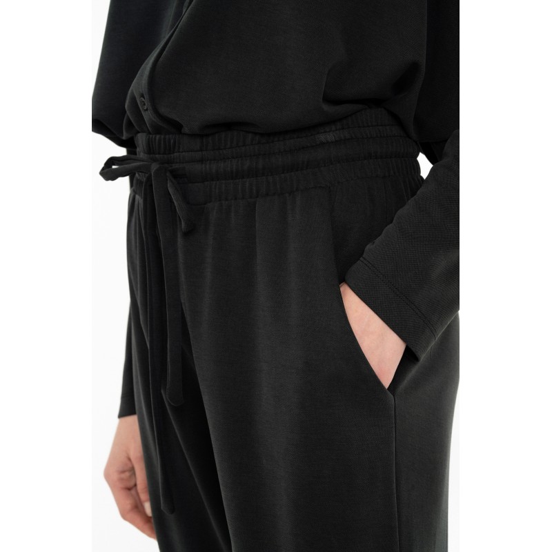 Philosophy Jogger Pants Cupro Pique-Black